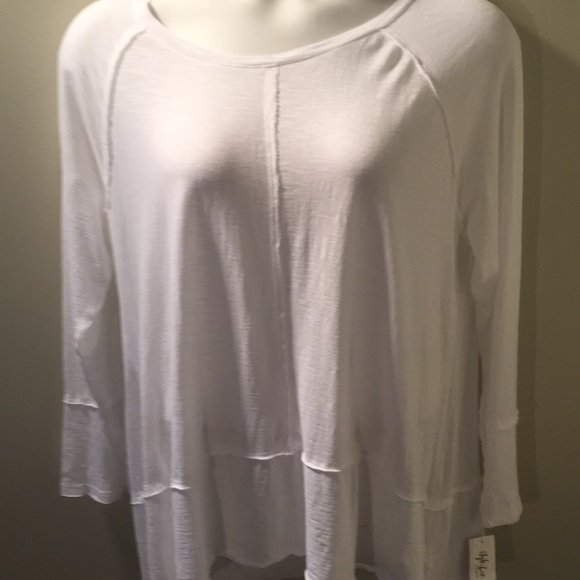 Style & Co. Tops - Plus size white hi low top 2X